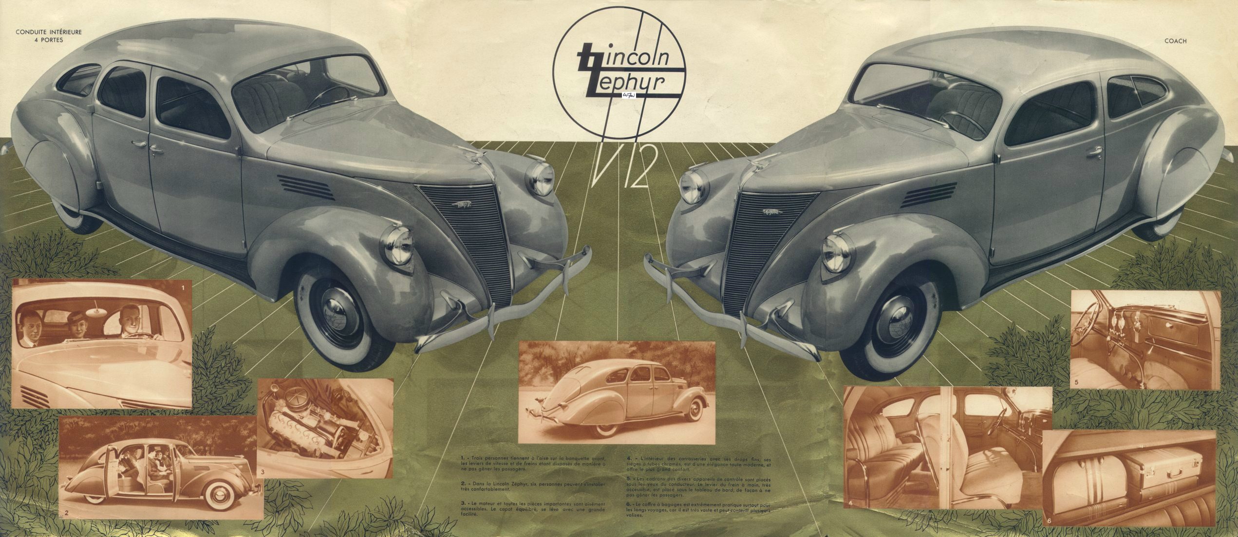 1937 Lincoln Zephyr Foldout Page 2